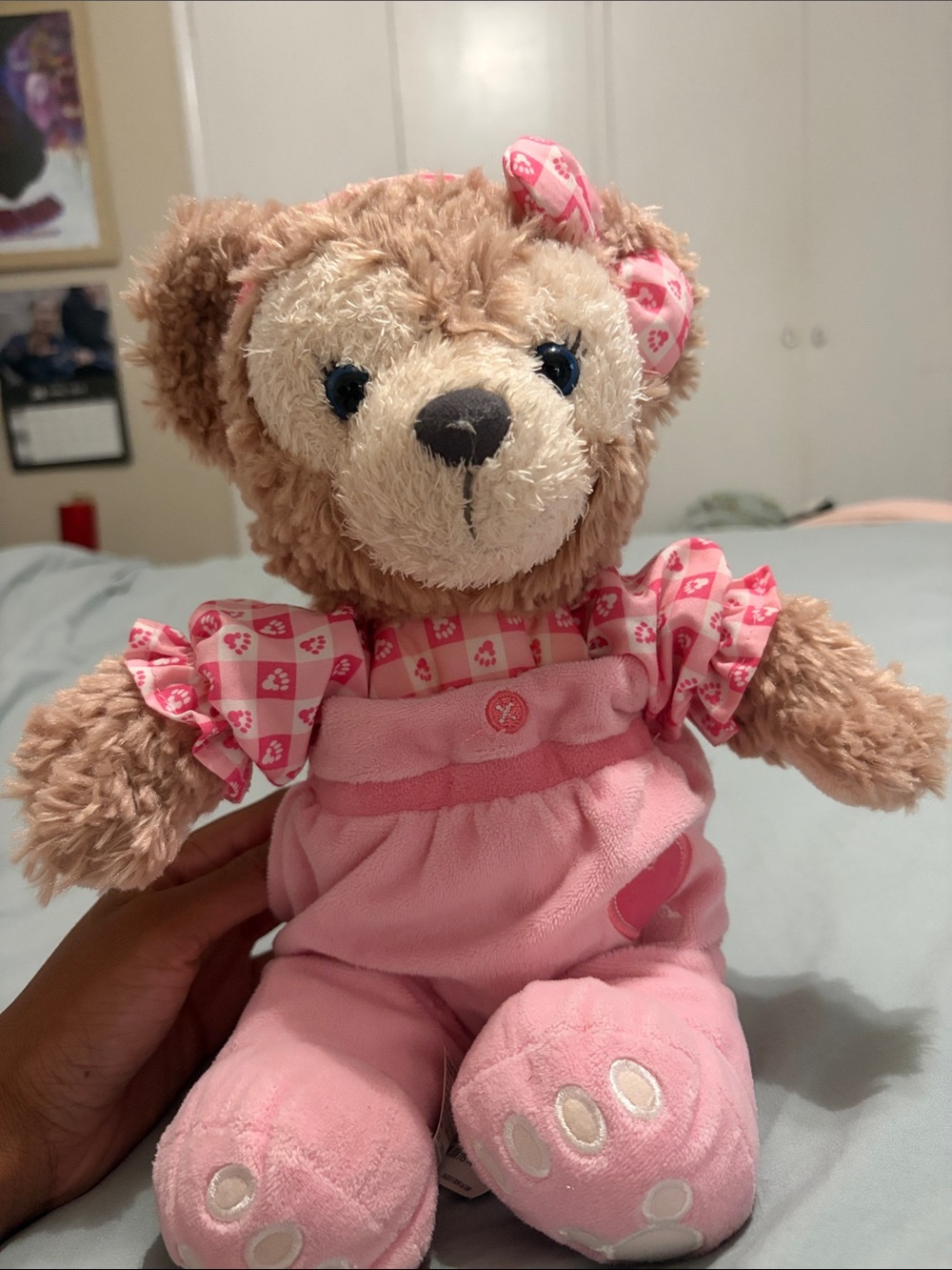 Disney Pink & Tan Duffy Bear Plush